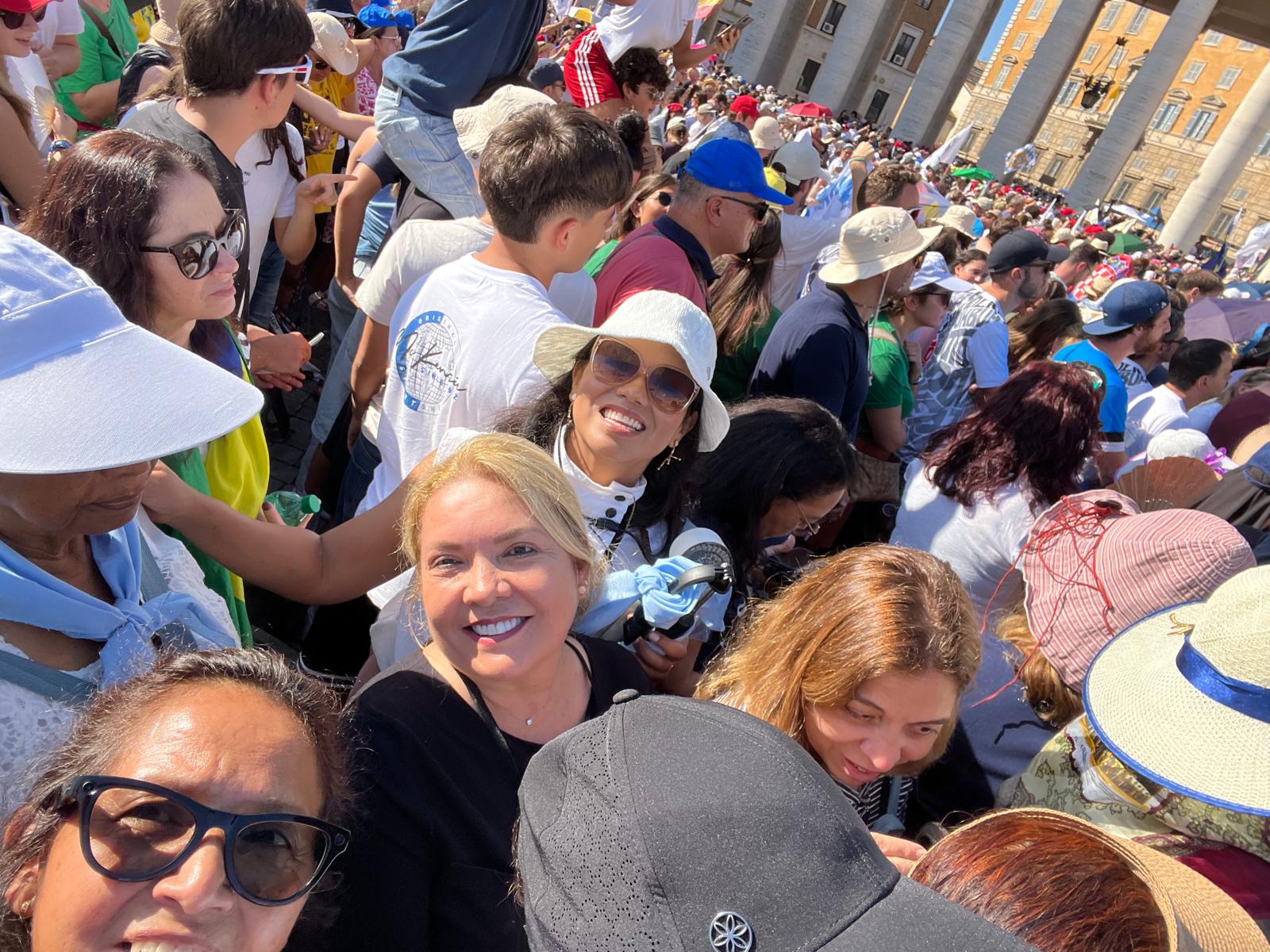 Pilgrims at Carlo Acutis Canonization