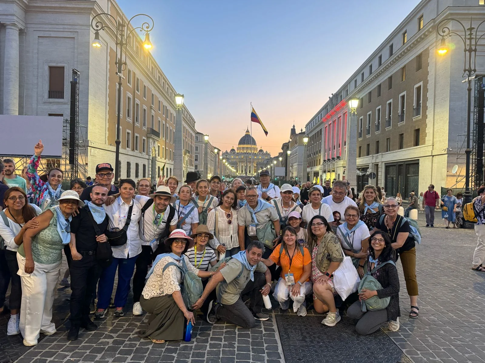 Peregrinos en Ciudad del Vaticano