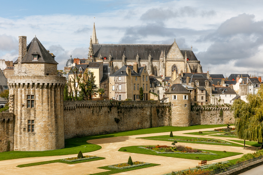 Landscape of the Vannes territory in Brittany, known for its natural beauty and peaceful atmosphere