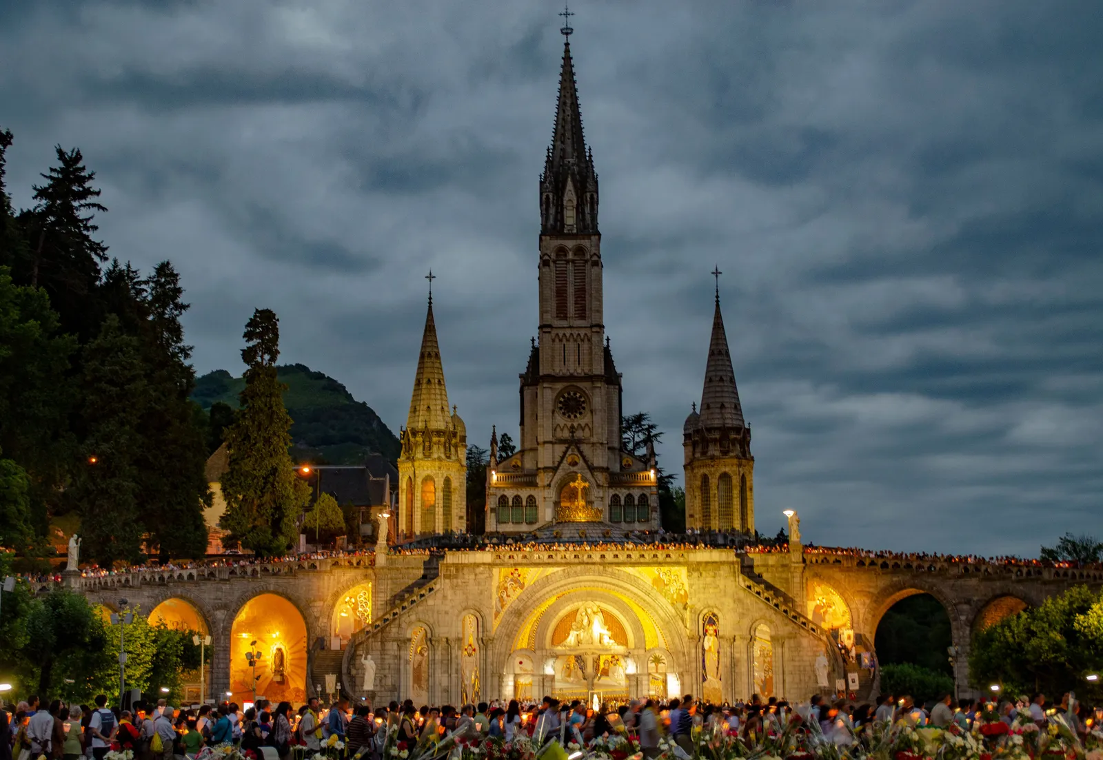 Lourdes sanctuary pilgrimage site in France