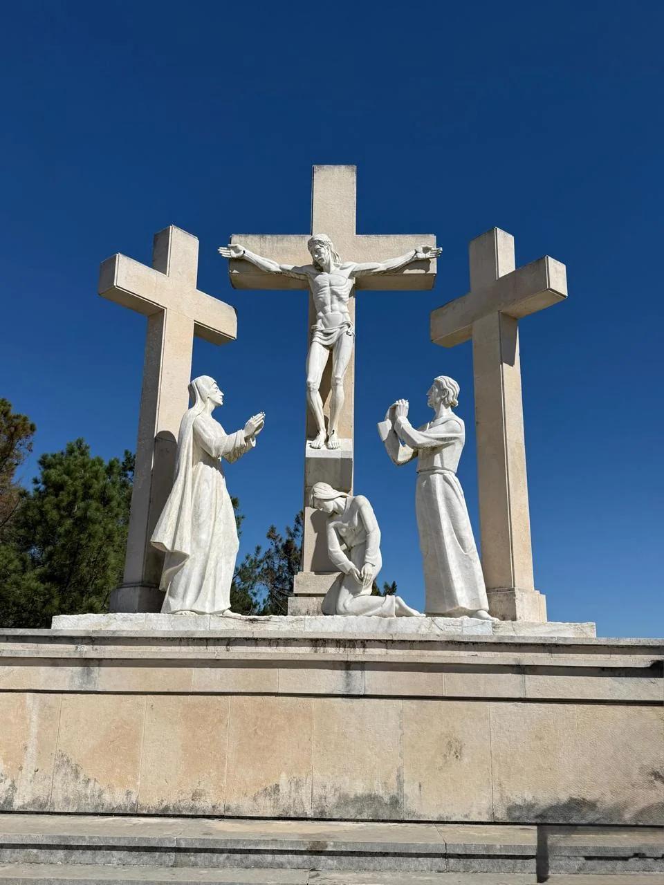 Before the cross, we find love, comfort and hope.