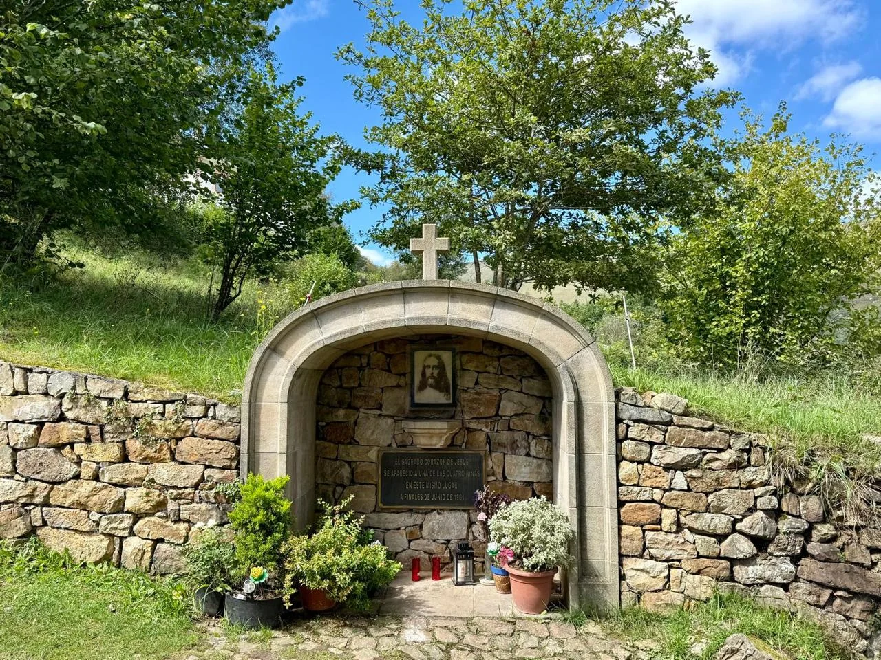 A corner of devotion where we can entrust our intentions to Mary.