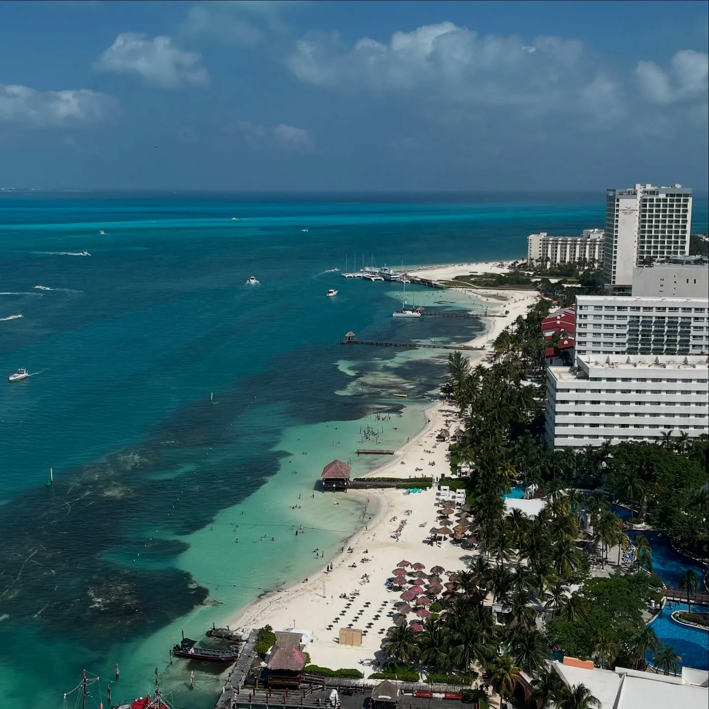 White sand and turquoise waters to dream of.