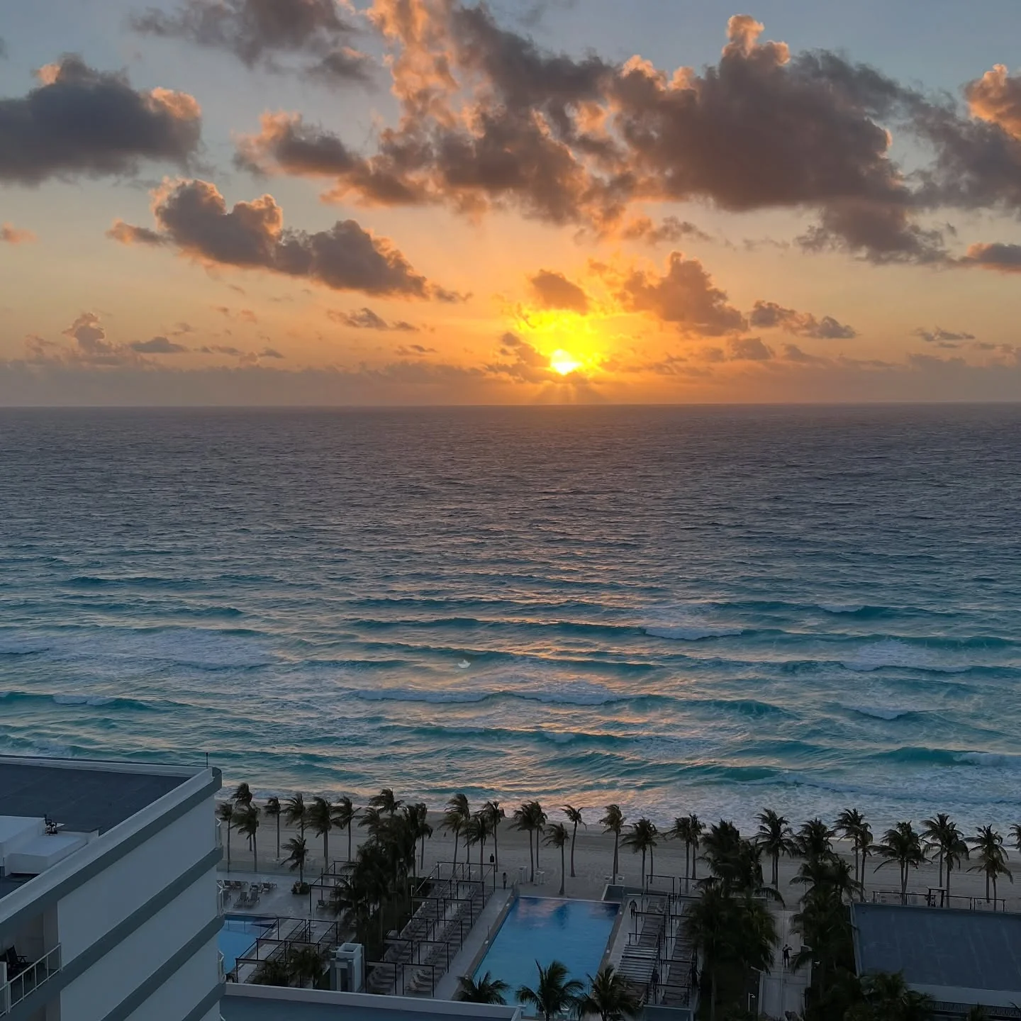 The sun lights up the horizon and renews the soul.