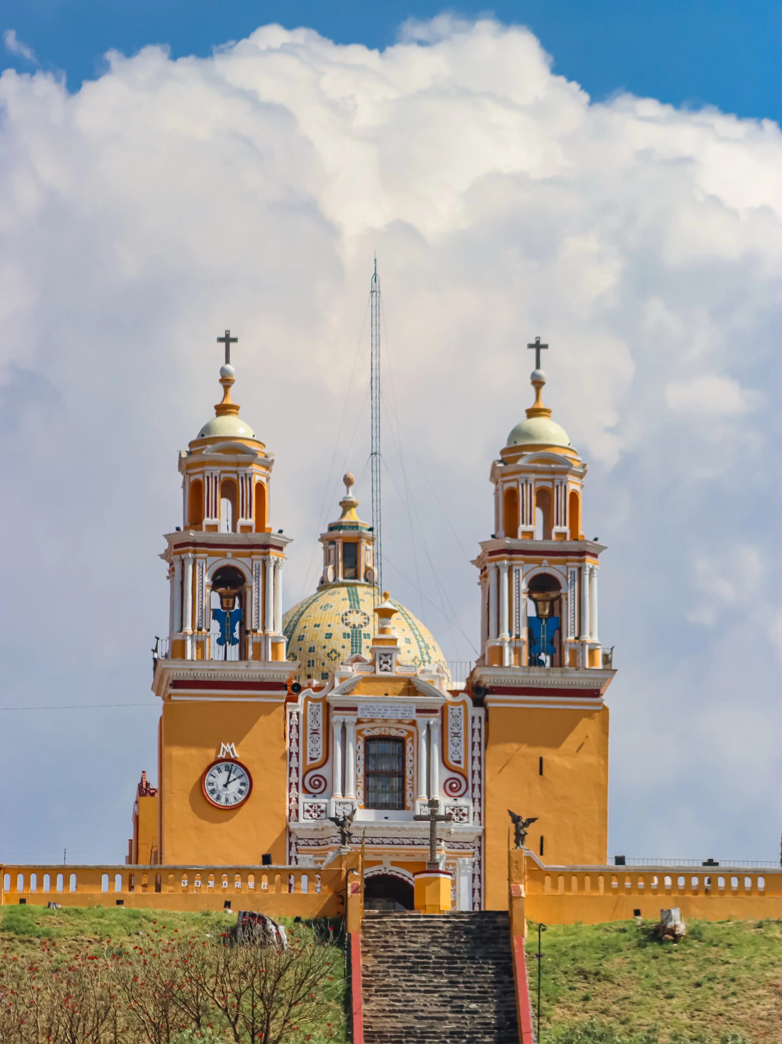 Shrine of Our Lady of Remedies, faith rising toward heaven.