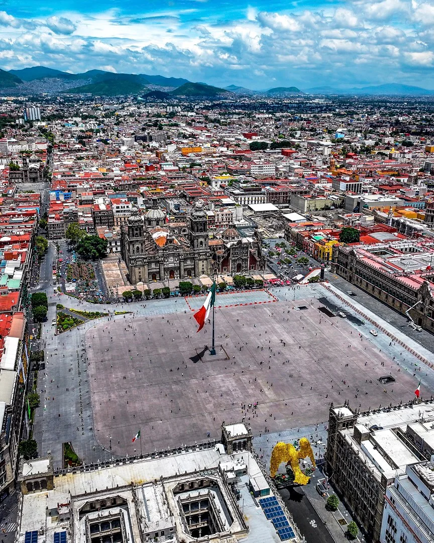 The Zócalo, where the heart of Mexico beats.